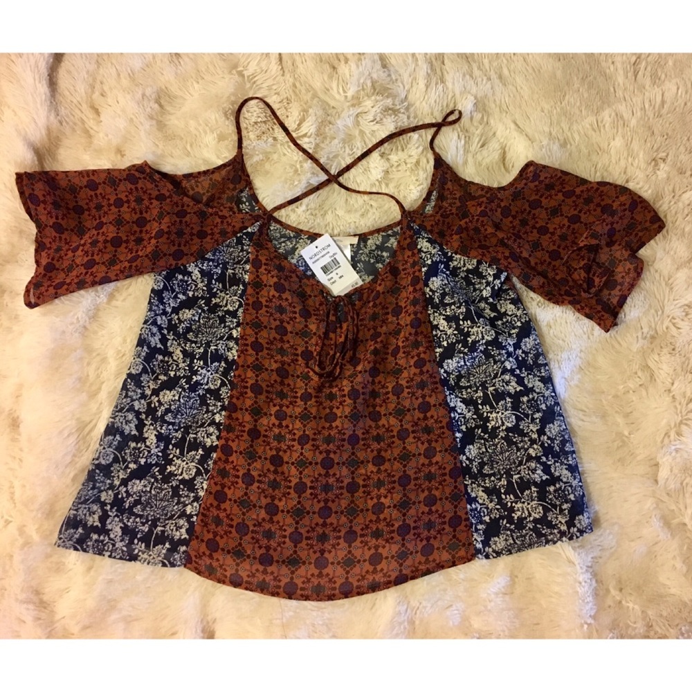 Nordstrom Cold Shoulder Blouse